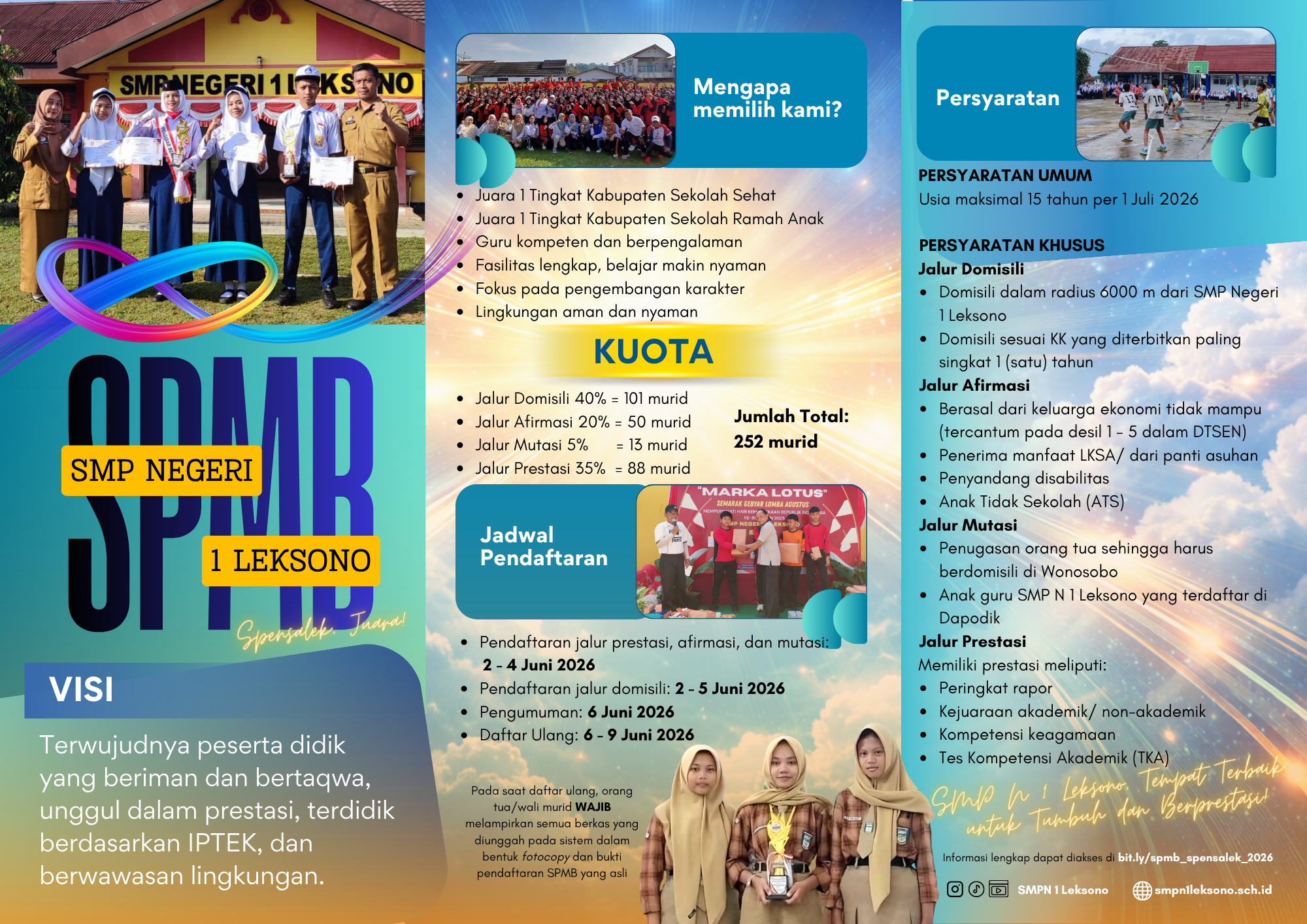 SISTEM PENERIMAAN MURID BARU (SPMB) SMP NEGERI 1 LEKSONO TAHUN 2026/2027